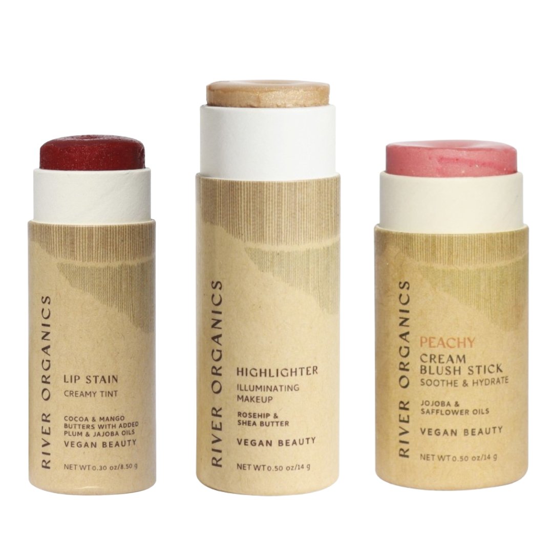 Lip + Highlighter + Blush Set - River Organics