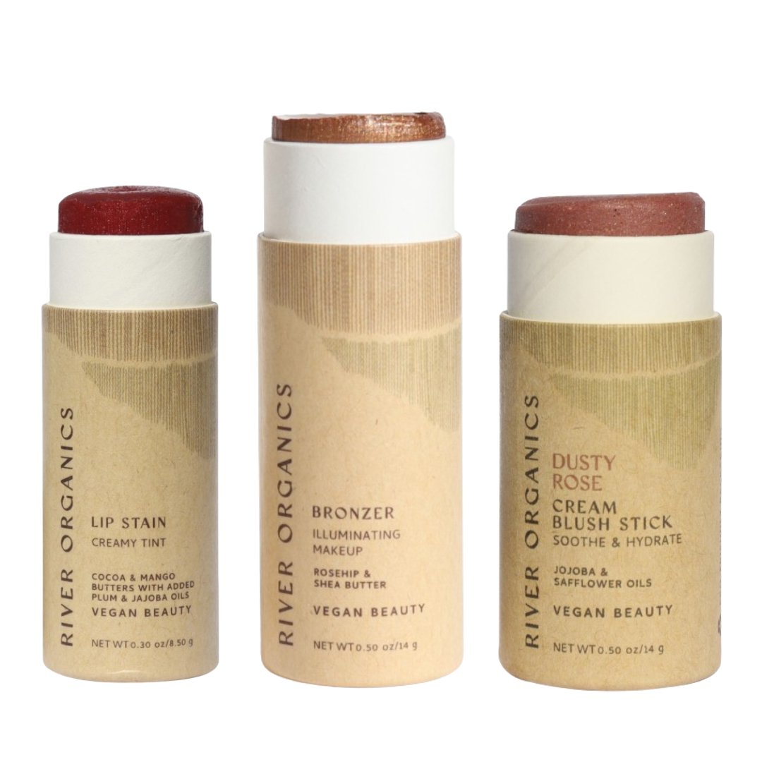 Lip + Highlighter + Blush Set - River Organics