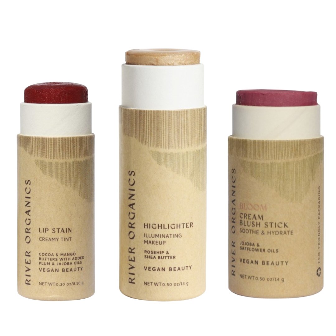 Lip + Highlighter + Blush Set - River Organics