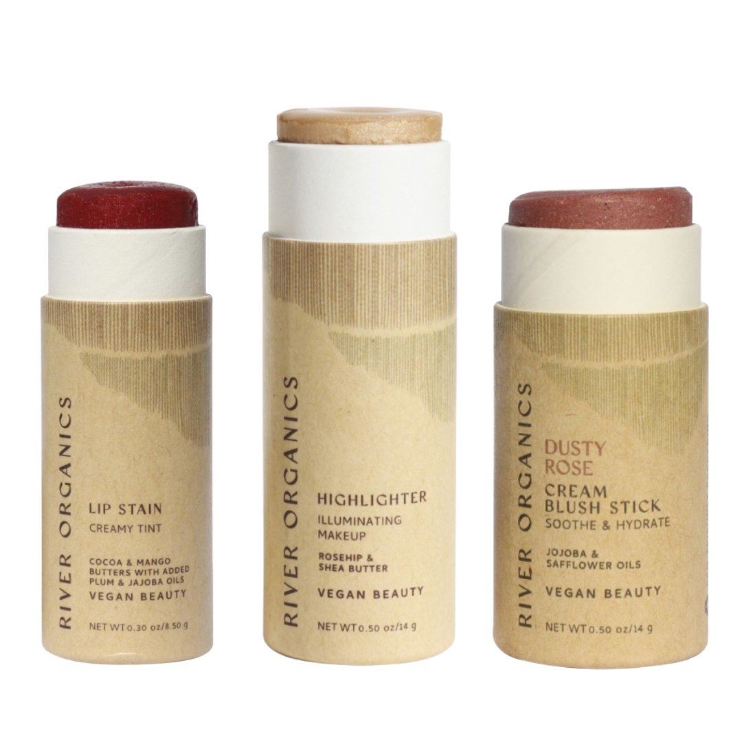 Lip + Highlighter + Blush Set - River Organics