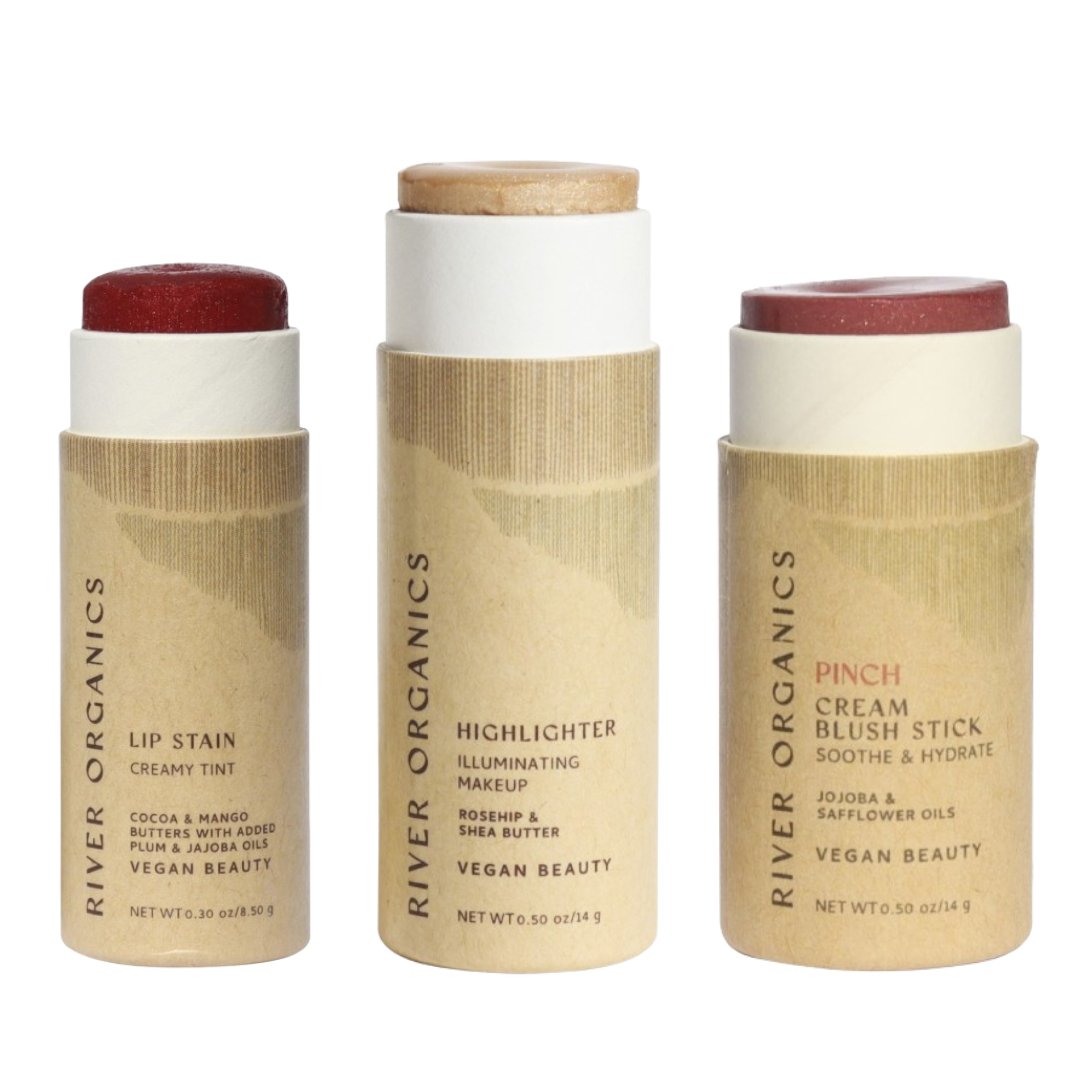 Lip + Highlighter + Blush Set - River Organics