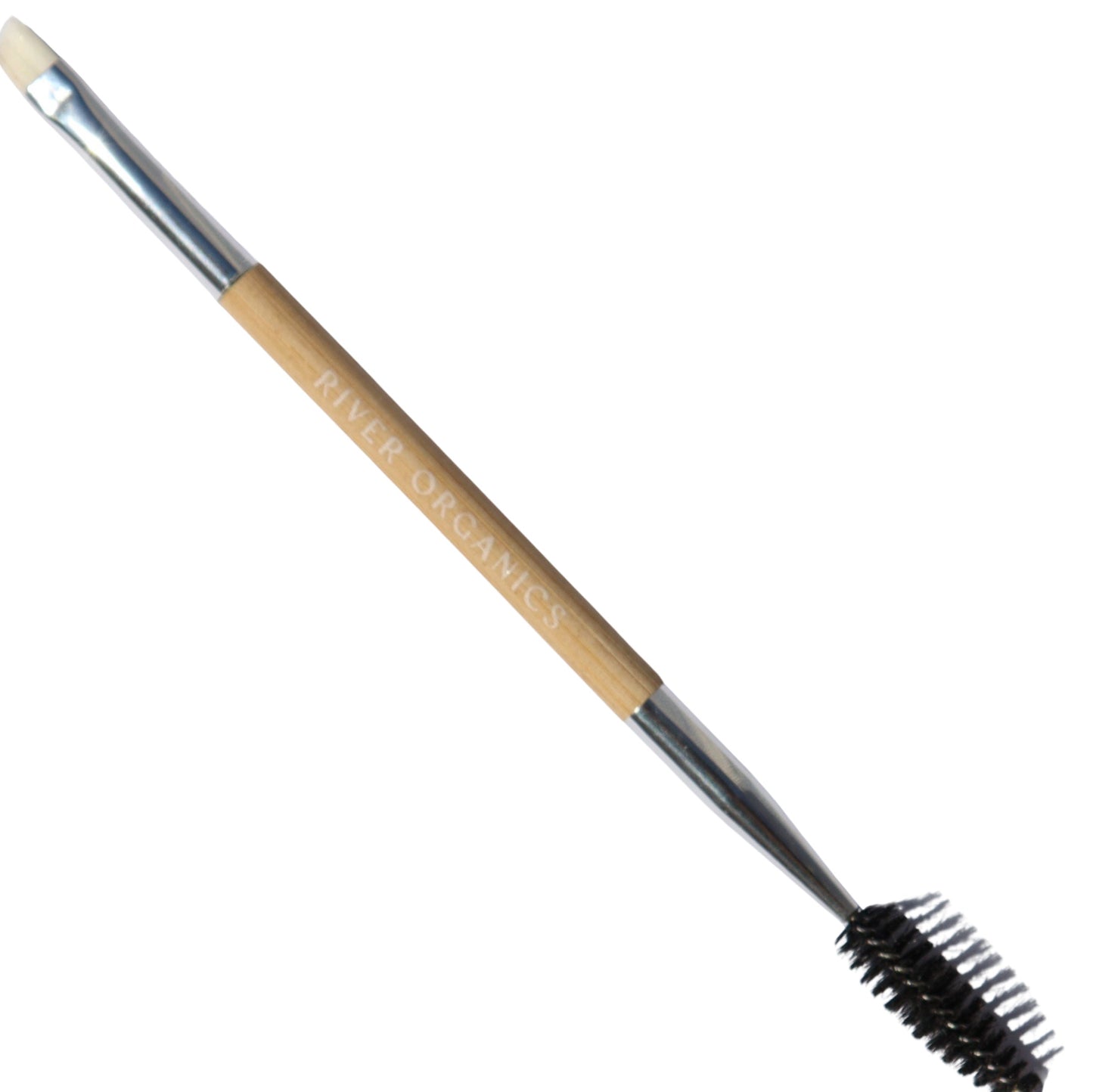 Eco-Friendly Double-Sided Bare Wood Brow & Mascara Brush - River Organics