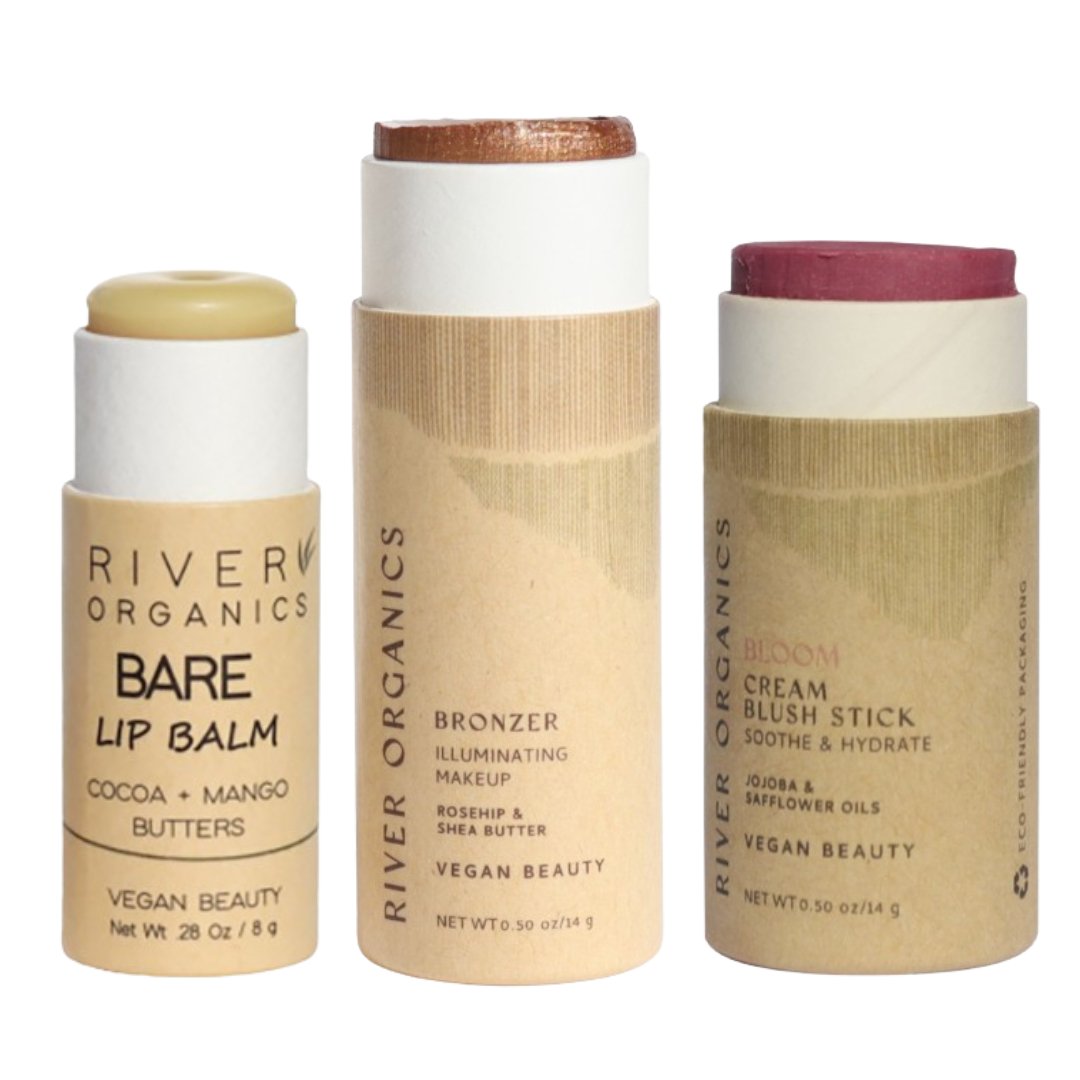 Lip + Highlighter + Blush Set - River Organics