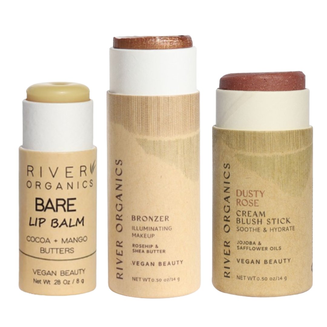 Lip + Highlighter + Blush Set - River Organics