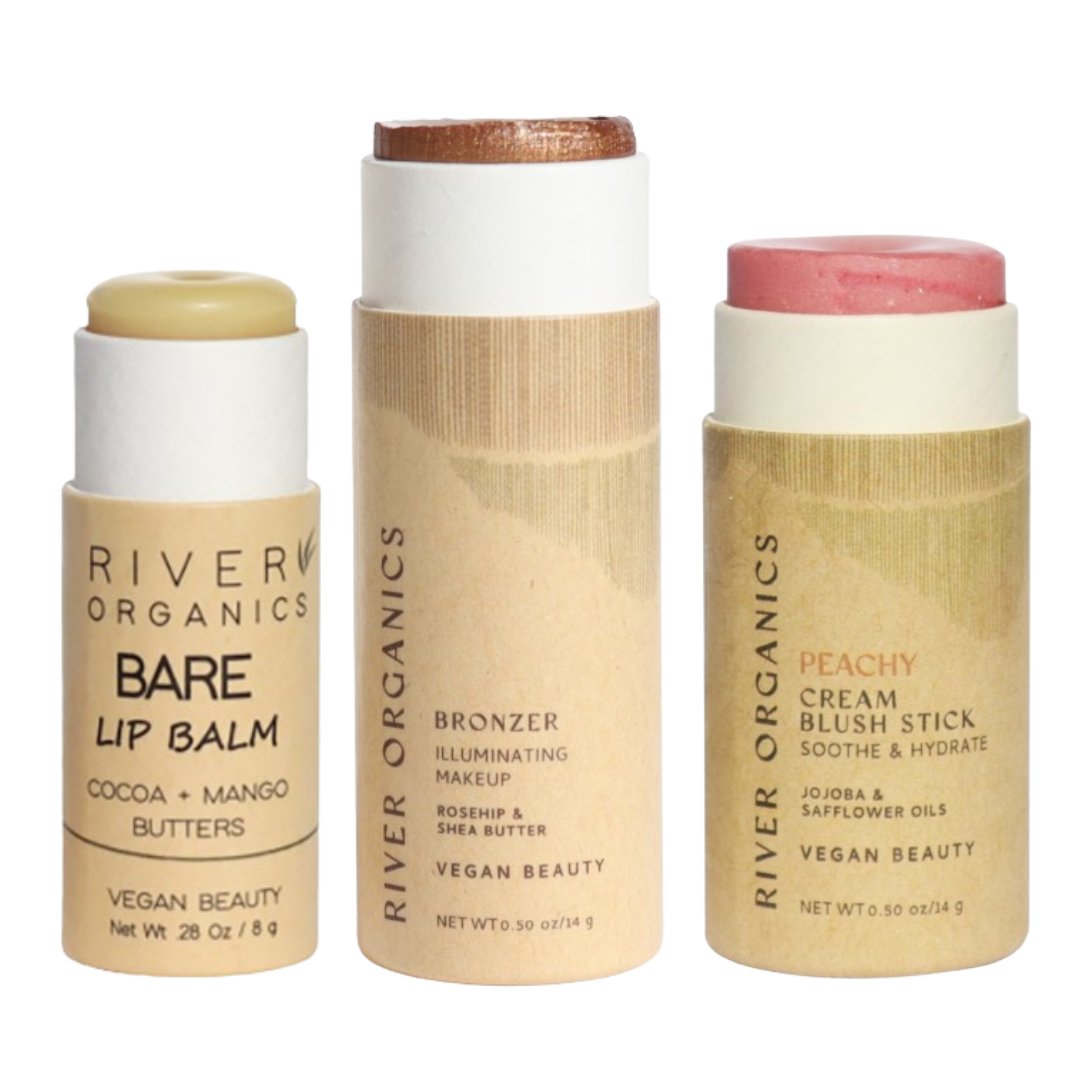 Lip + Highlighter + Blush Set - River Organics