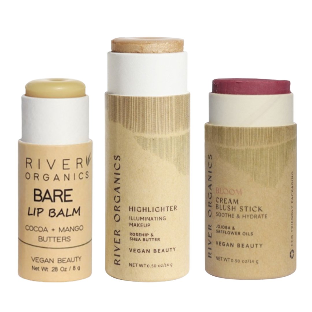 Lip + Highlighter + Blush Set - River Organics