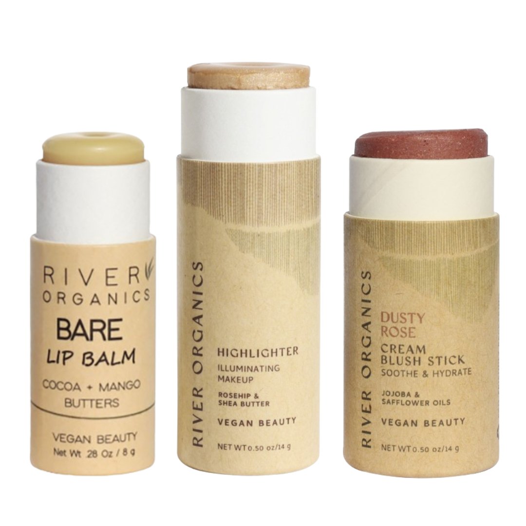 Lip + Highlighter + Blush Set - River Organics