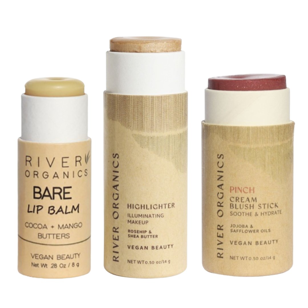 Lip + Highlighter + Blush Set - River Organics