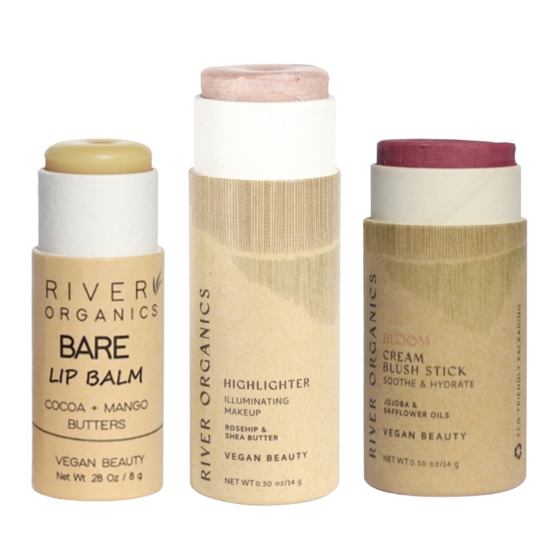 Lip + Highlighter + Blush Set - River Organics