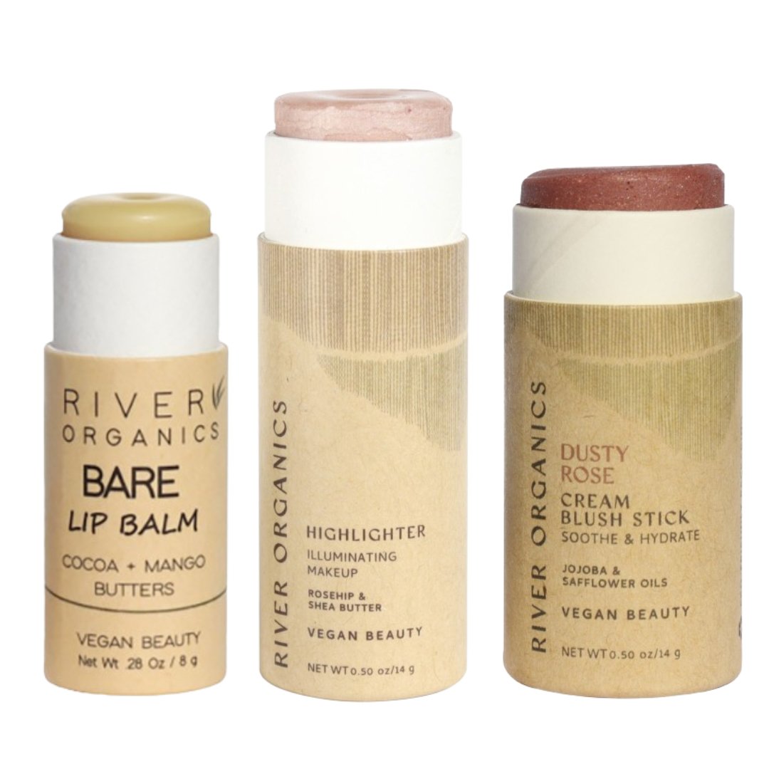 Lip + Highlighter + Blush Set - River Organics
