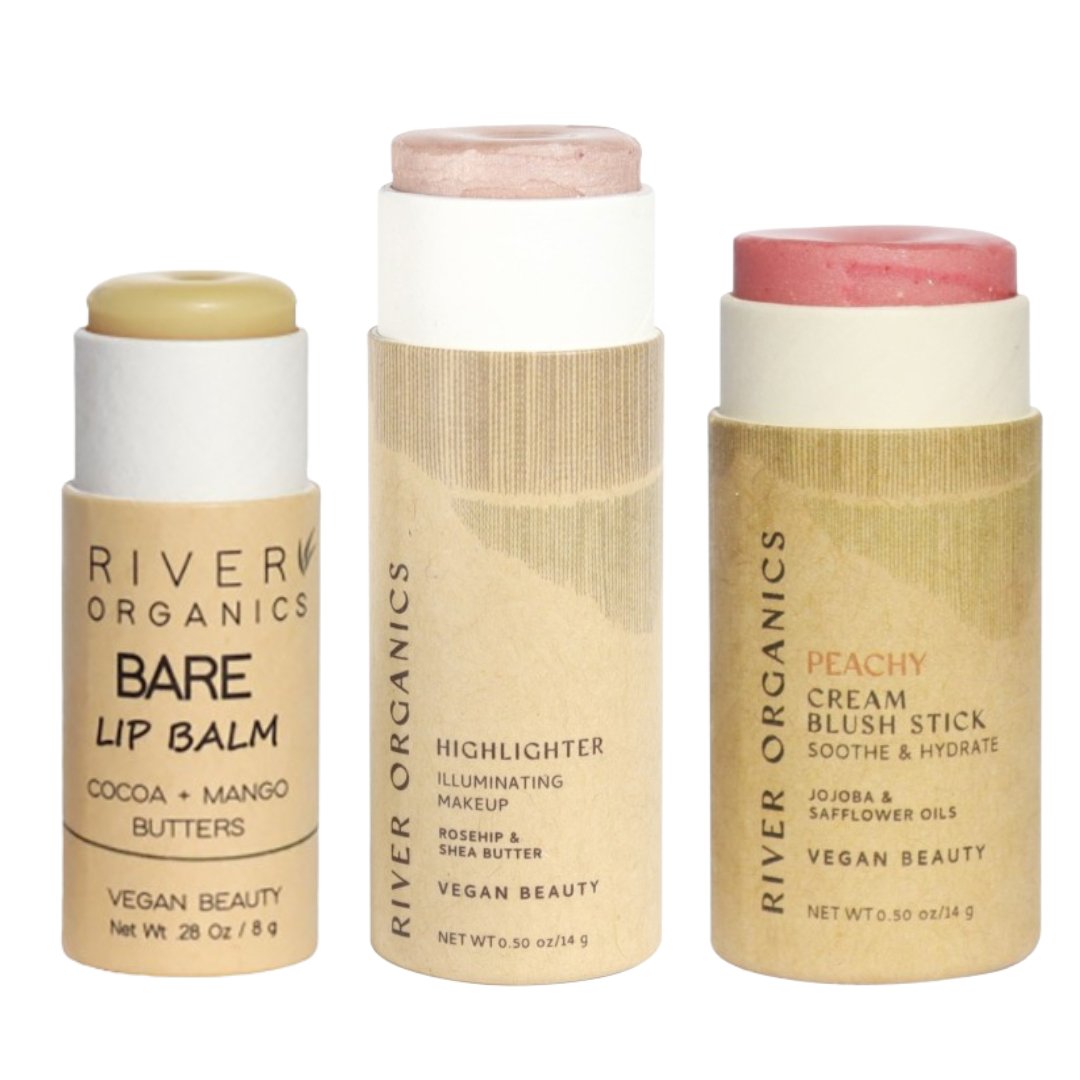 Lip + Highlighter + Blush Set - River Organics
