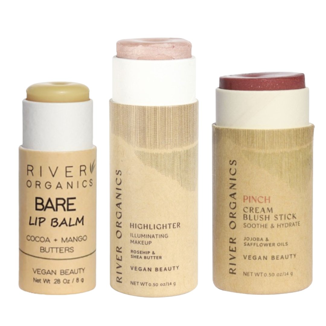 Lip + Highlighter + Blush Set - River Organics
