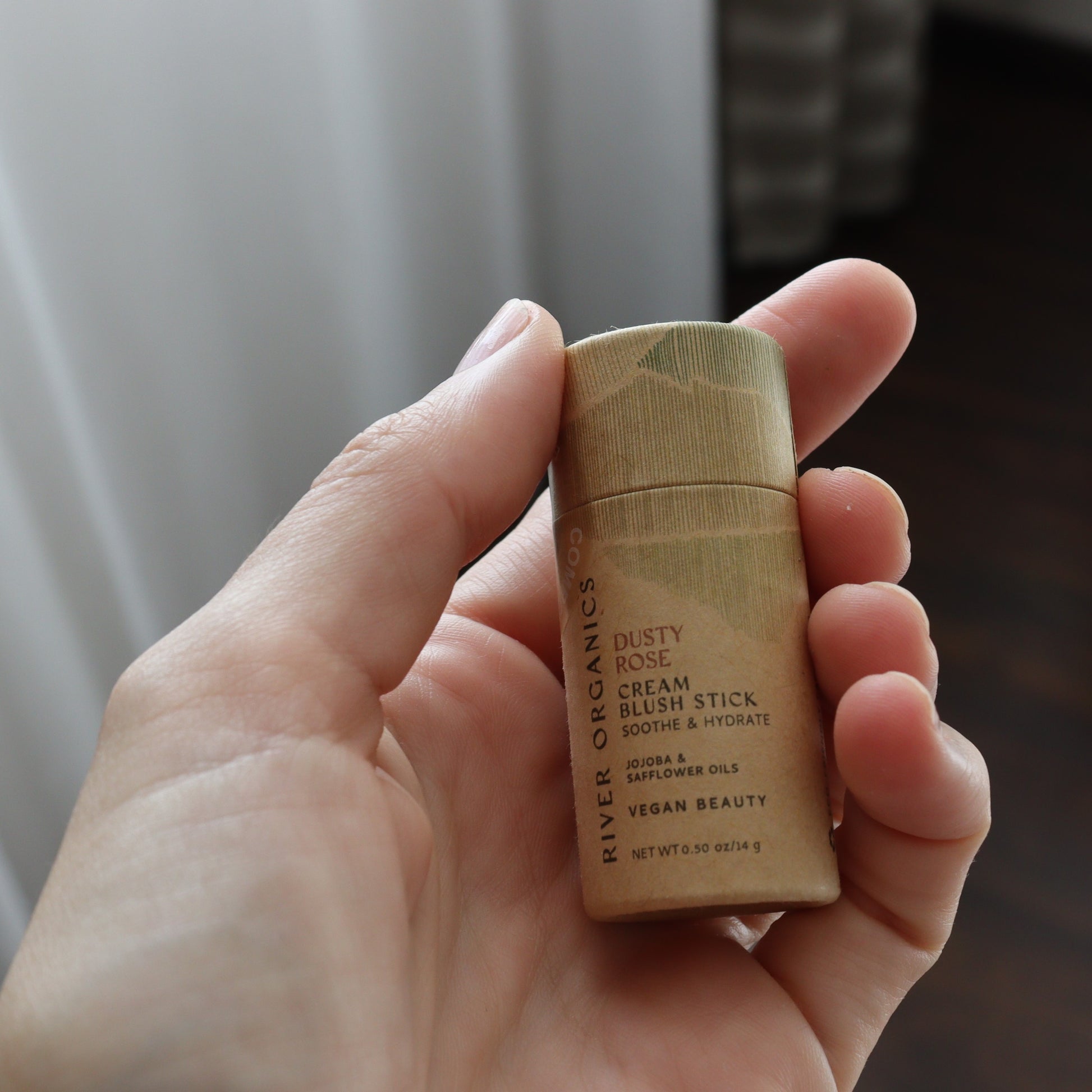 Creamy Vegan Blush Stick - Dusty Rose - River Organics