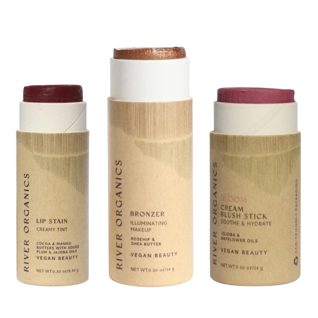 Lip + Highlighter + Blush Set - River Organics