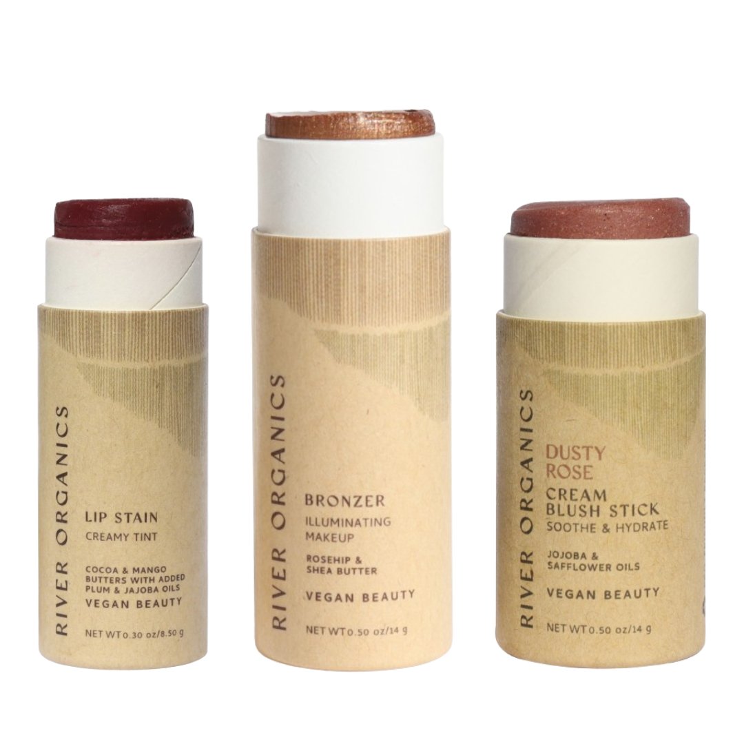 Lip + Highlighter + Blush Set - River Organics