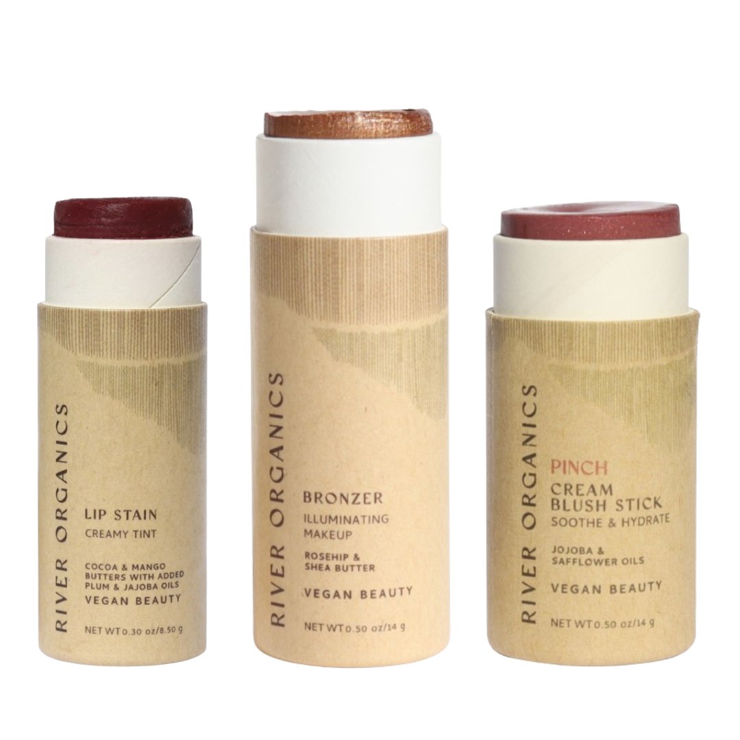 Lip + Highlighter + Blush Set - River Organics