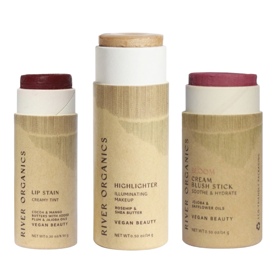 Lip + Highlighter + Blush Set - River Organics