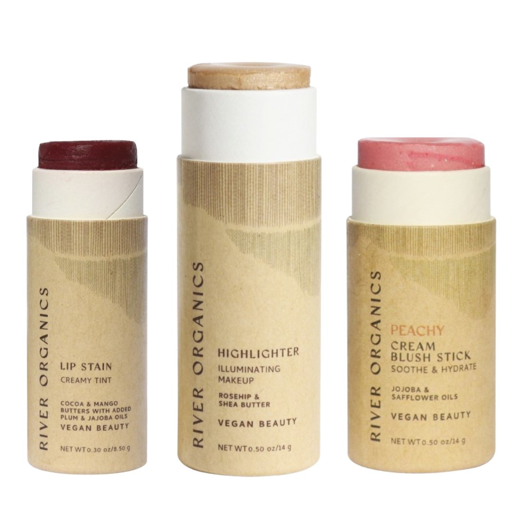 Lip + Highlighter + Blush Set - River Organics