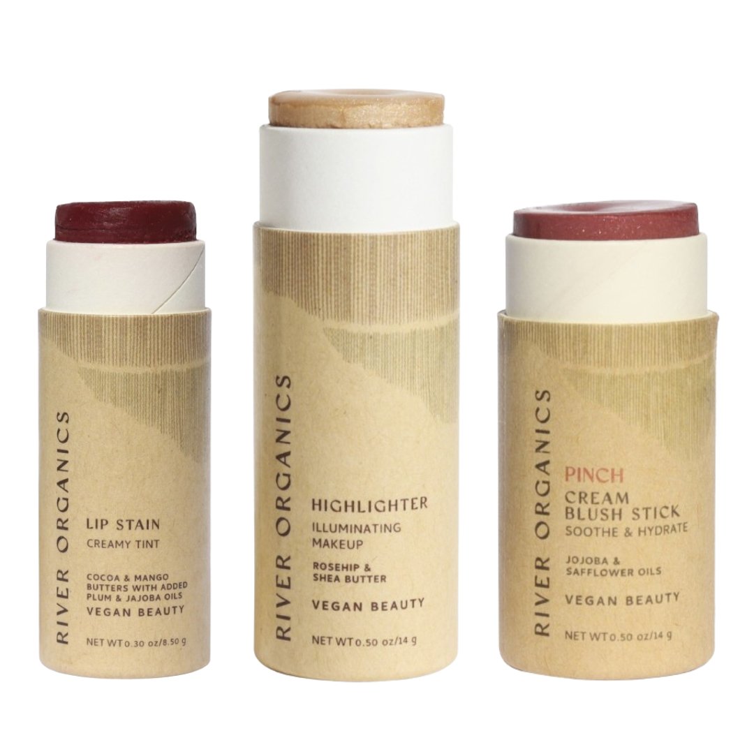 Lip + Highlighter + Blush Set - River Organics