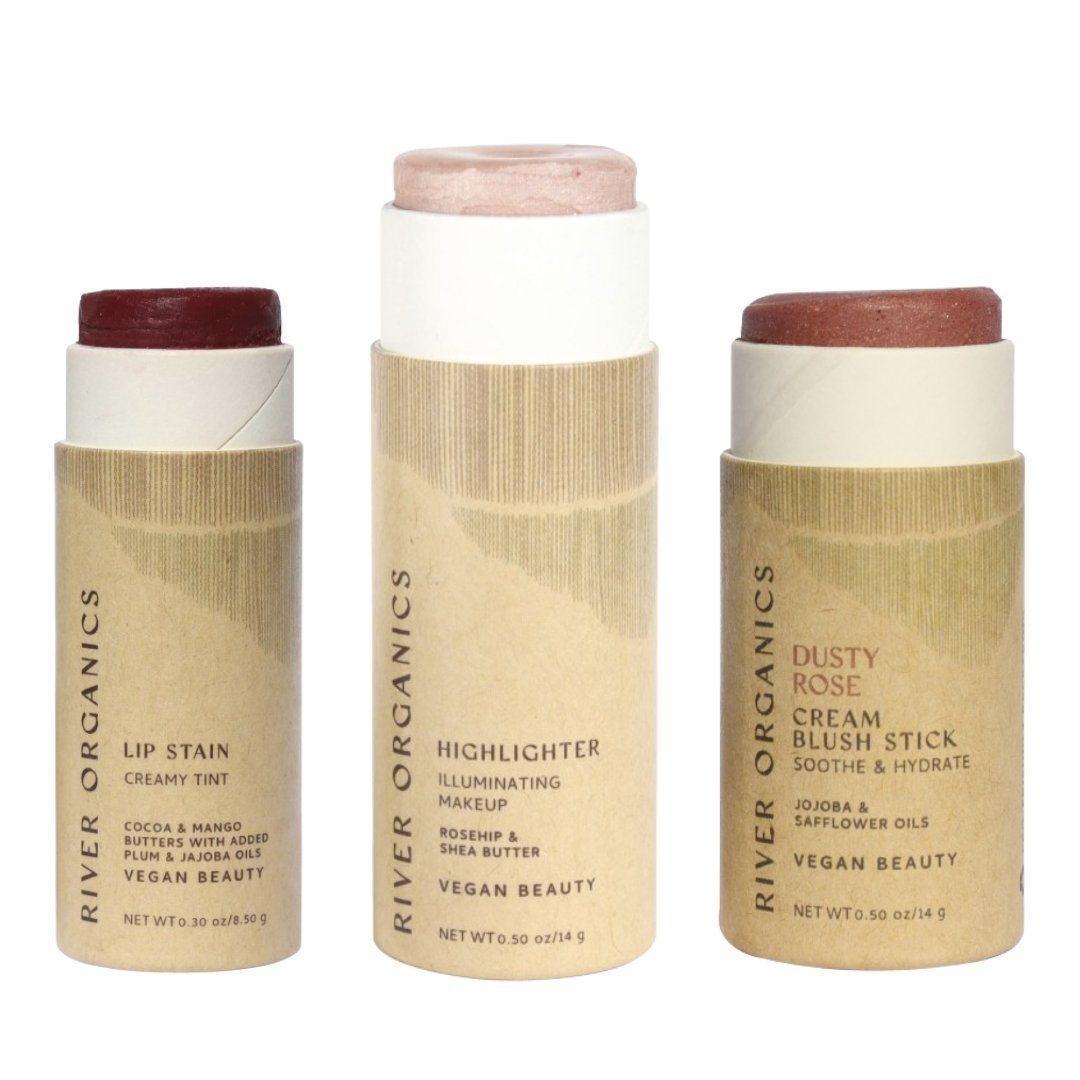 Lip + Highlighter + Blush Set - River Organics