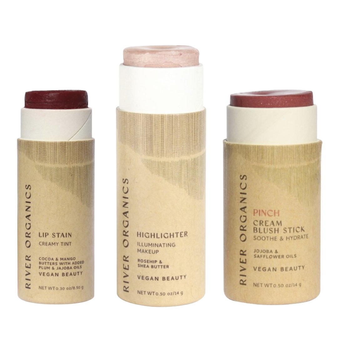Lip + Highlighter + Blush Set - River Organics