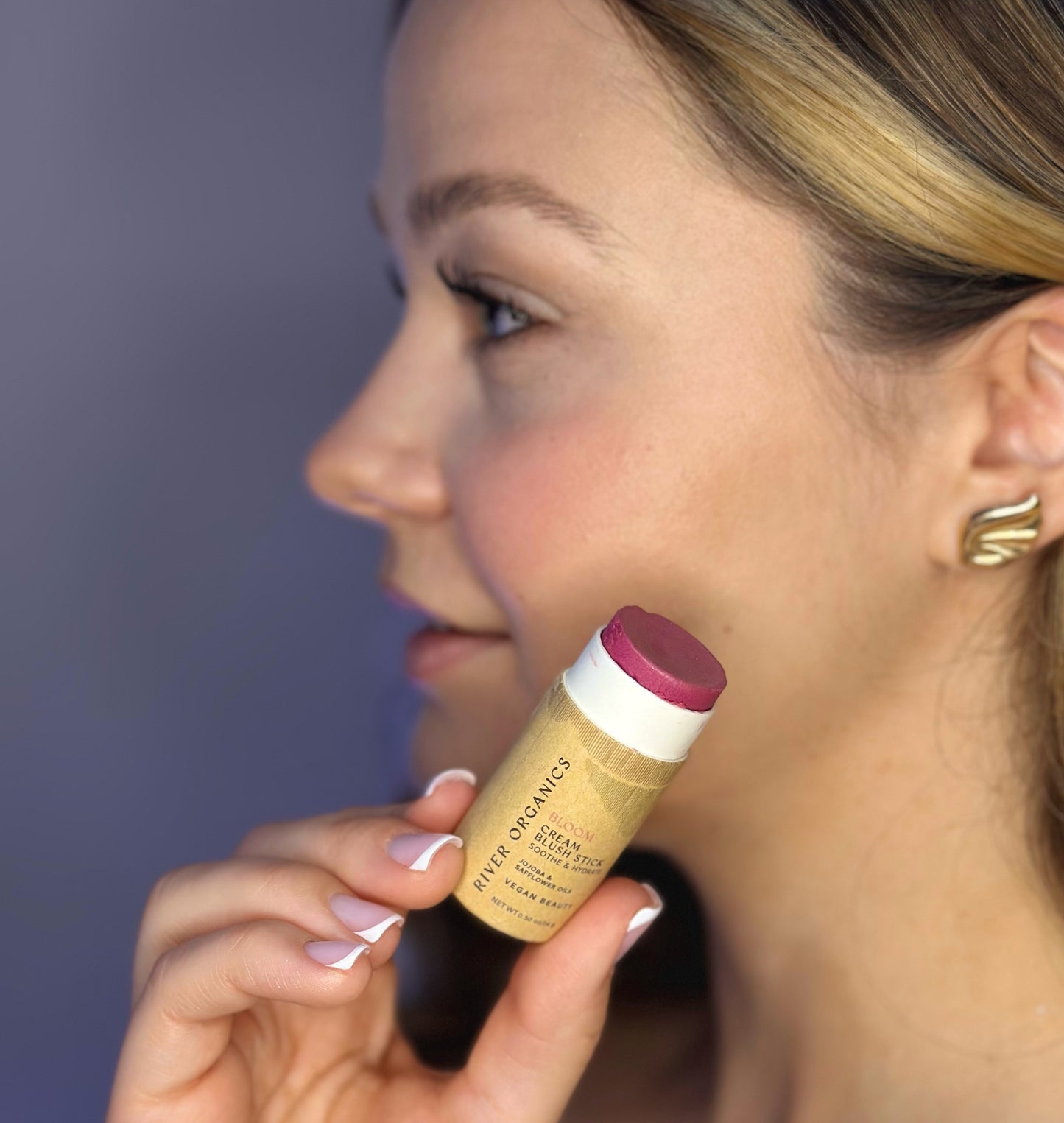 Creamy Vegan Blush Stick - Bloom - River Organics