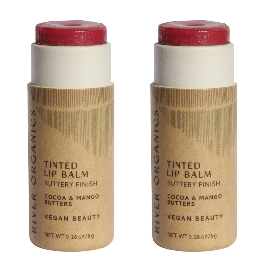 Set of 2 Lip Balms or Lip Stains - River Organics
