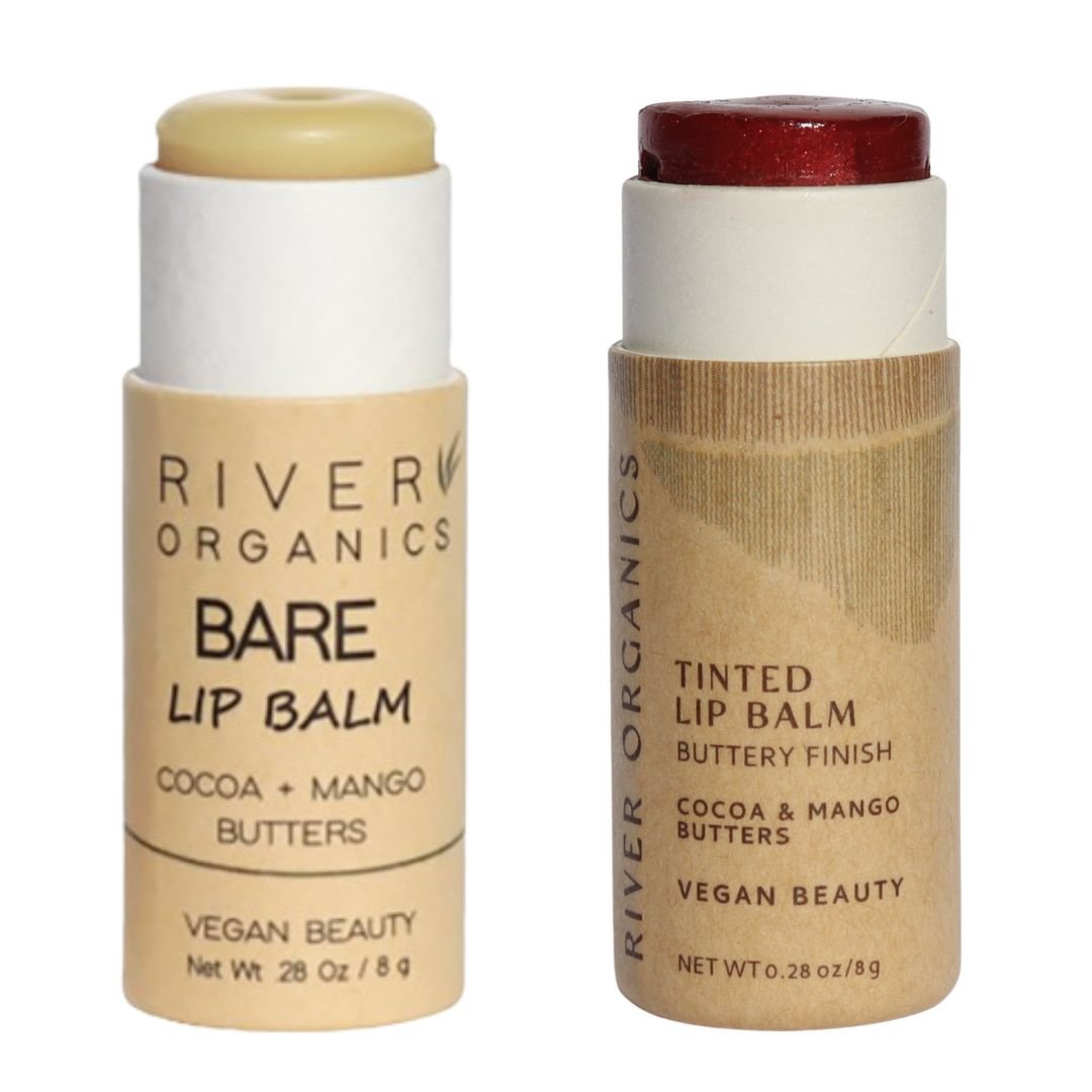 Set of 2 Lip Balms or Lip Stains - River Organics