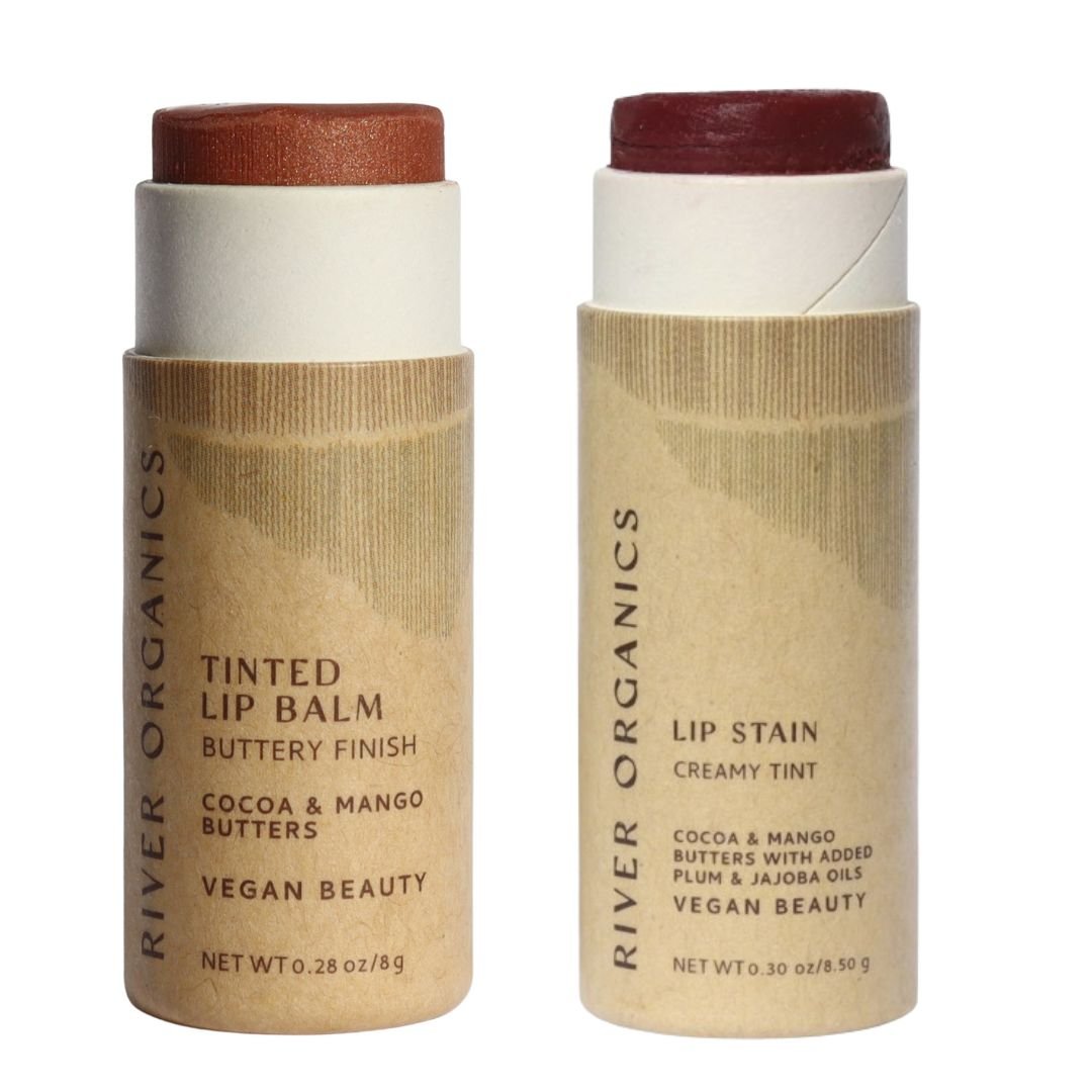 Set of 2 Lip Balms or Lip Stains - River Organics