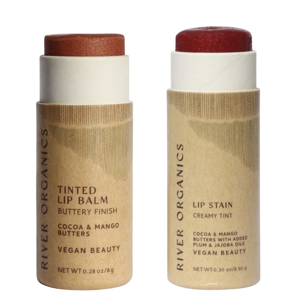 Set of 2 Lip Balms or Lip Stains - River Organics