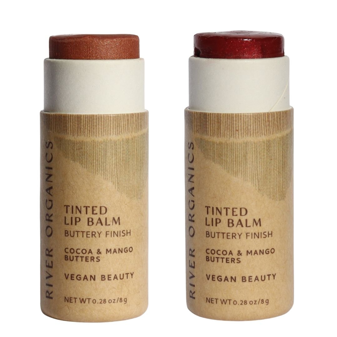 Set of 2 Lip Balms or Lip Stains - River Organics