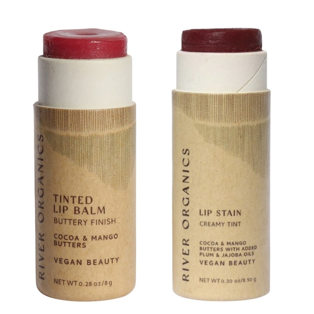 Set of 2 Lip Balms or Lip Stains - River Organics