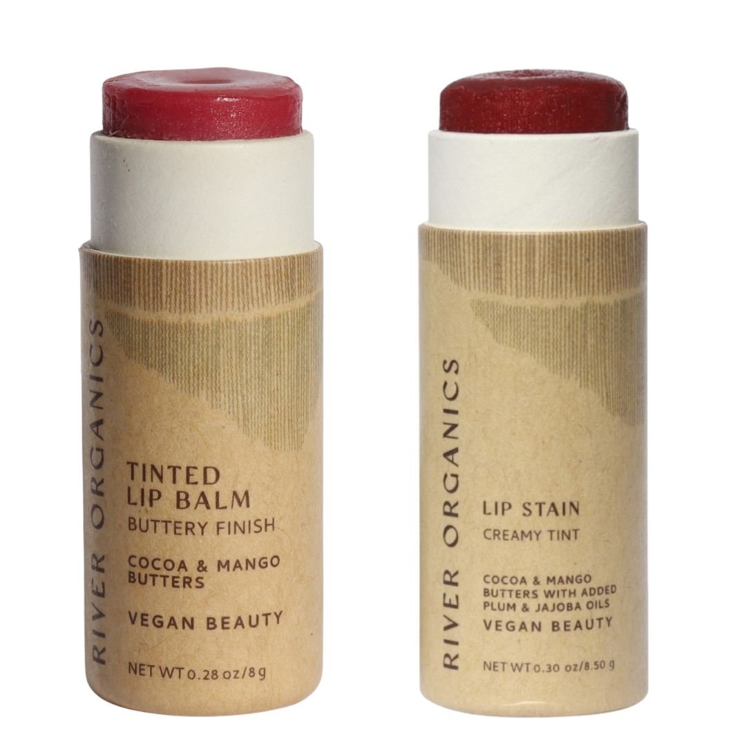 Set of 2 Lip Balms or Lip Stains - River Organics