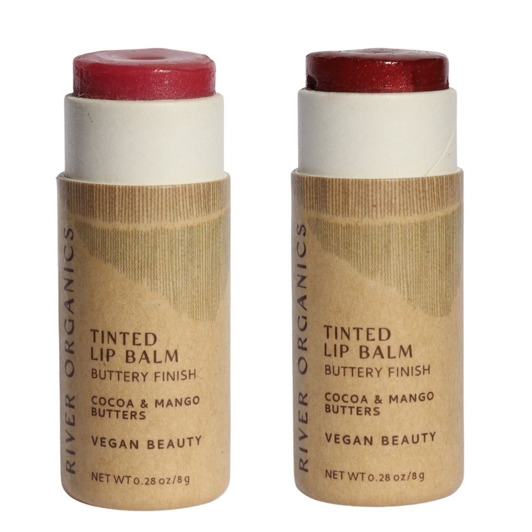Set of 2 Lip Balms or Lip Stains - River Organics