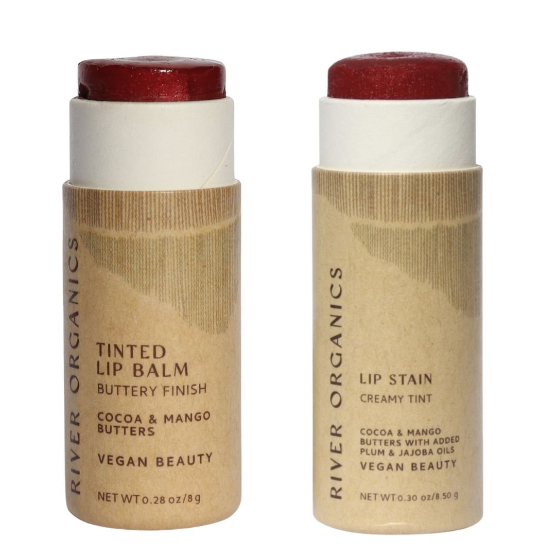 Set of 2 Lip Balms or Lip Stains - River Organics