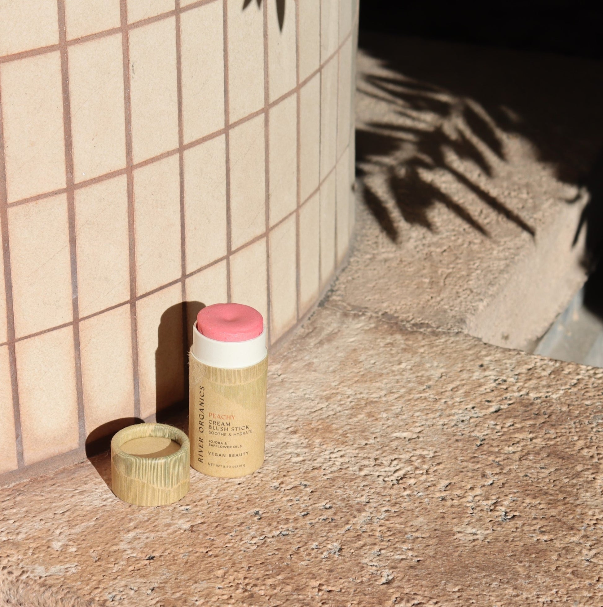 Creamy Vegan Blush Stick - Peachy - River Organics