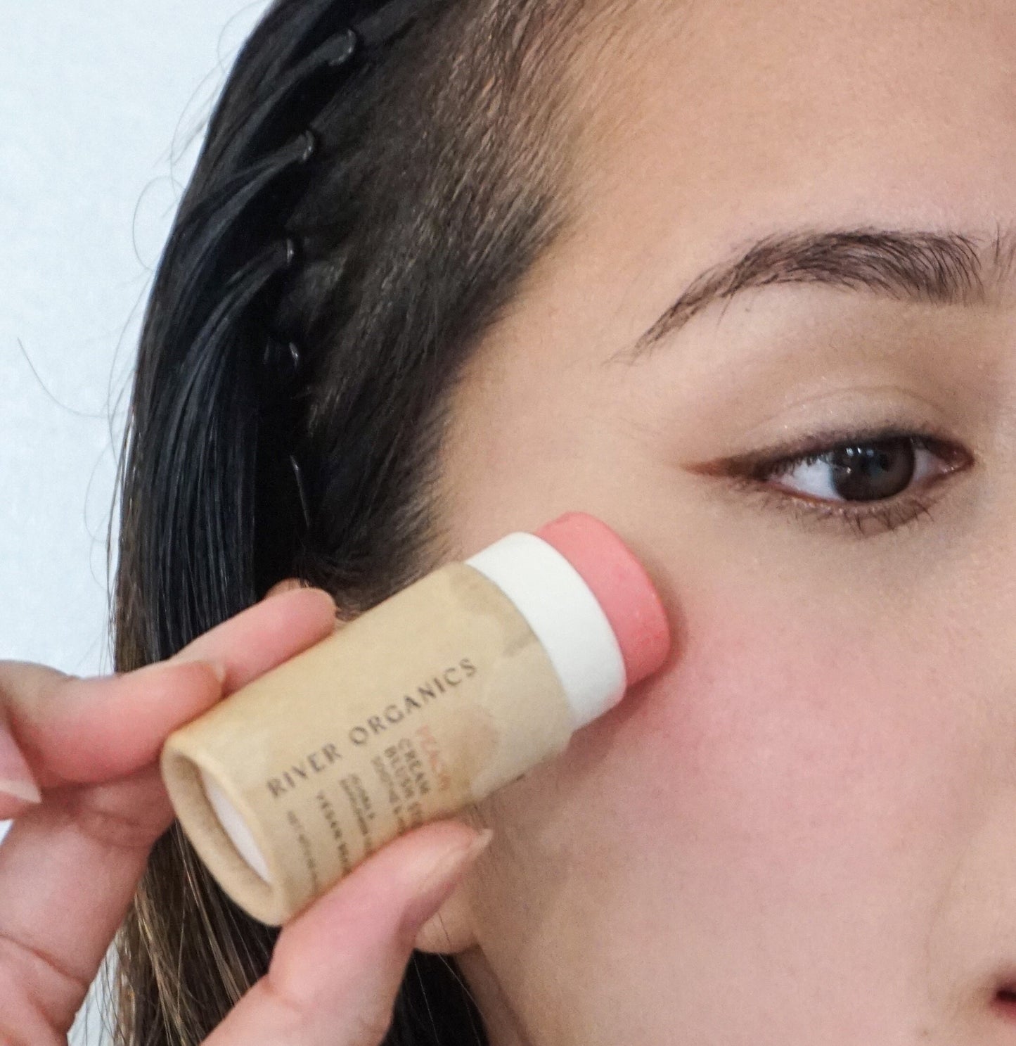 Creamy Vegan Blush Stick - Peachy - River Organics