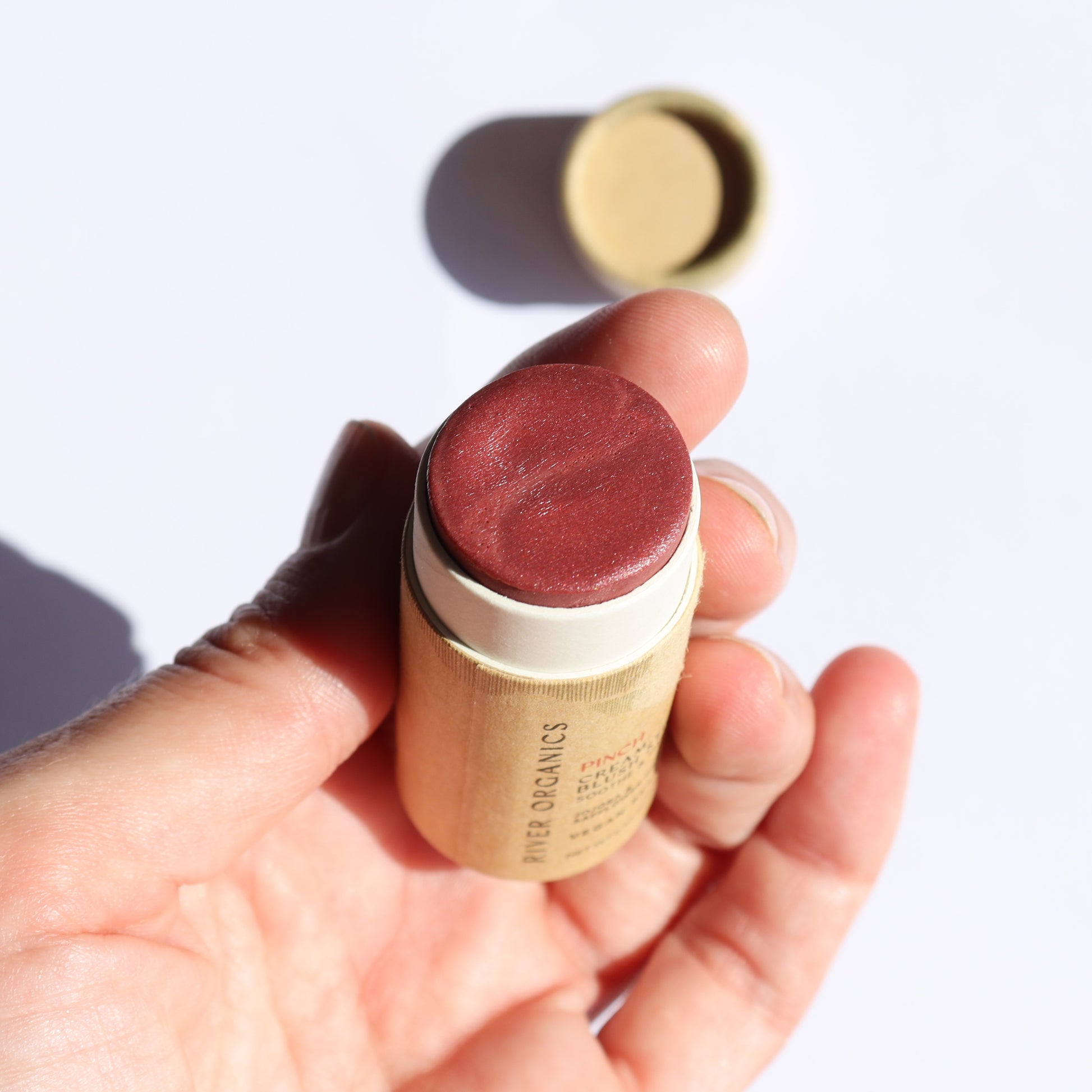 Creamy Vegan Blush Stick - Pinch - River Organics