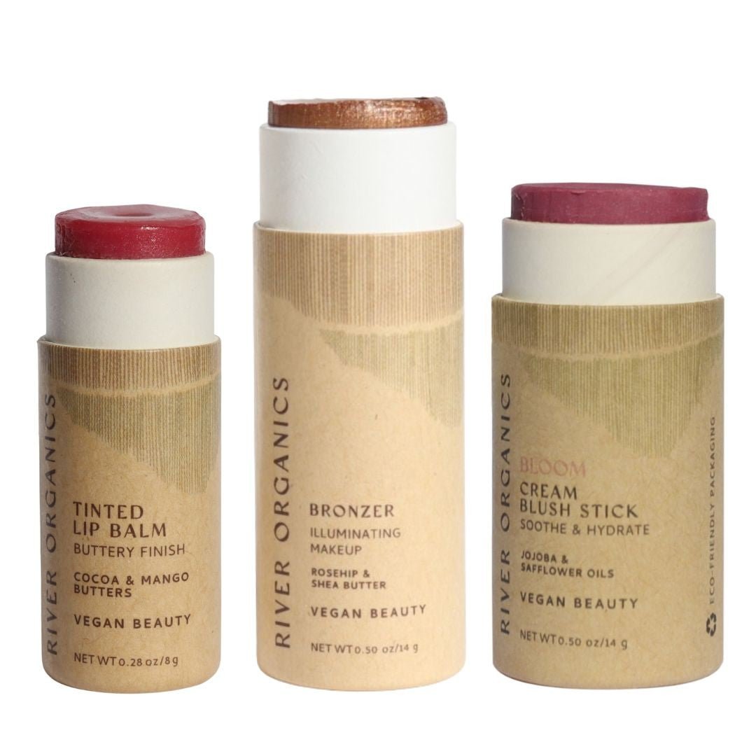 Lip + Highlighter + Blush Set - River Organics