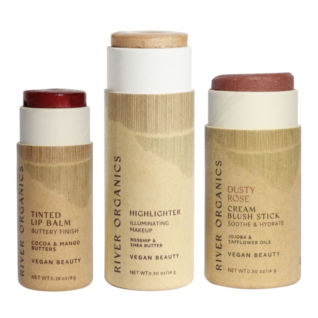 Lip + Highlighter + Blush Set - River Organics