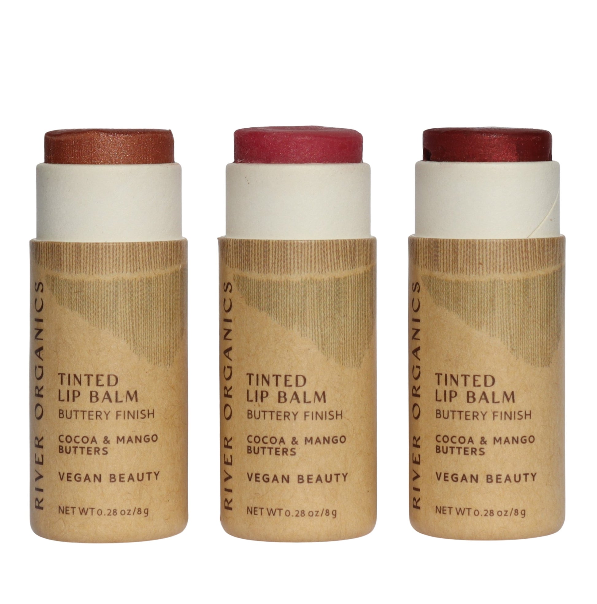 Tinted Vegan Lip Balms - River Organics