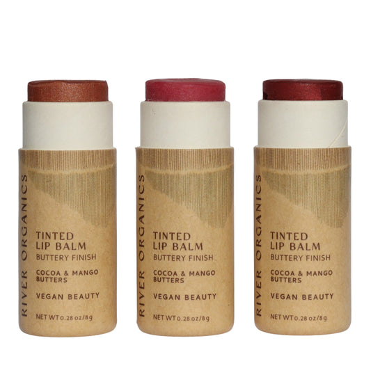 Tinted Vegan Lip Balms - River Organics