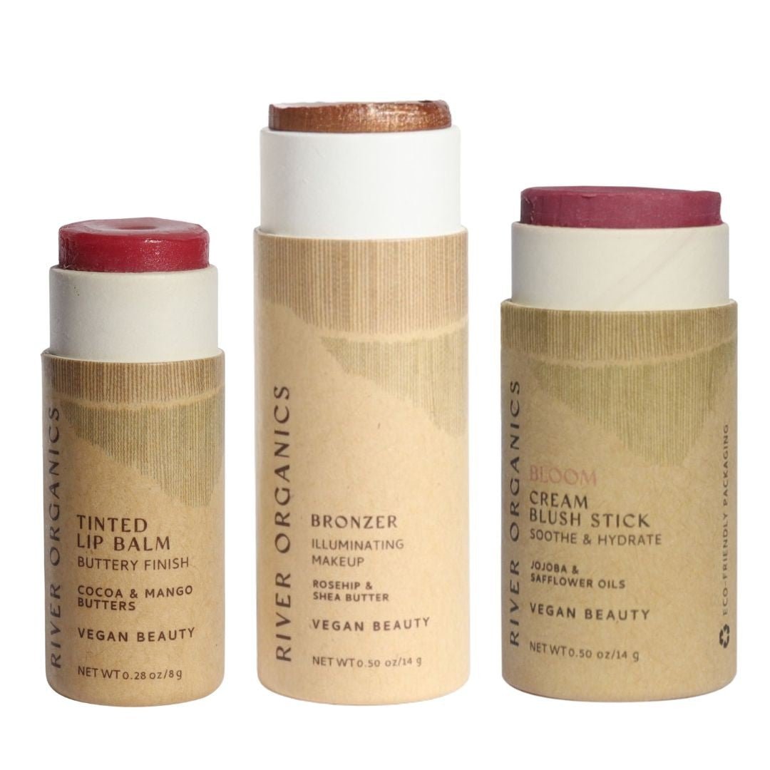 Lip + Highlighter + Blush Set - River Organics 