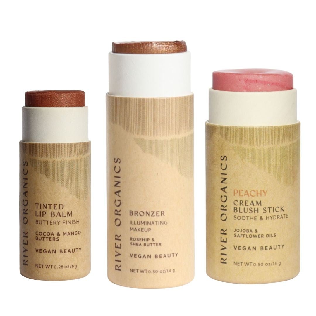 Lip + Highlighter + Blush Set - River Organics 