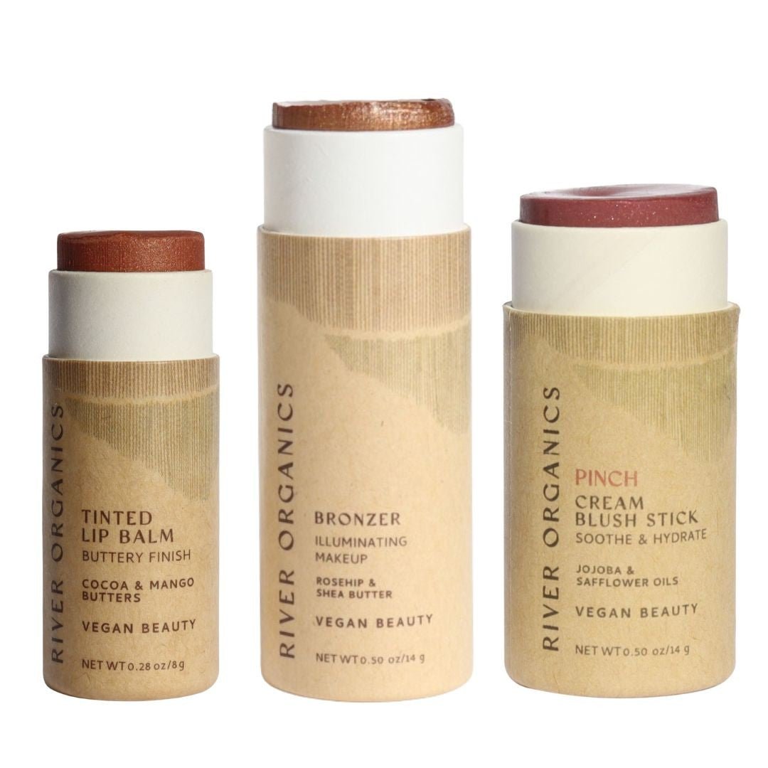 Lip + Highlighter + Blush Set - River Organics 
