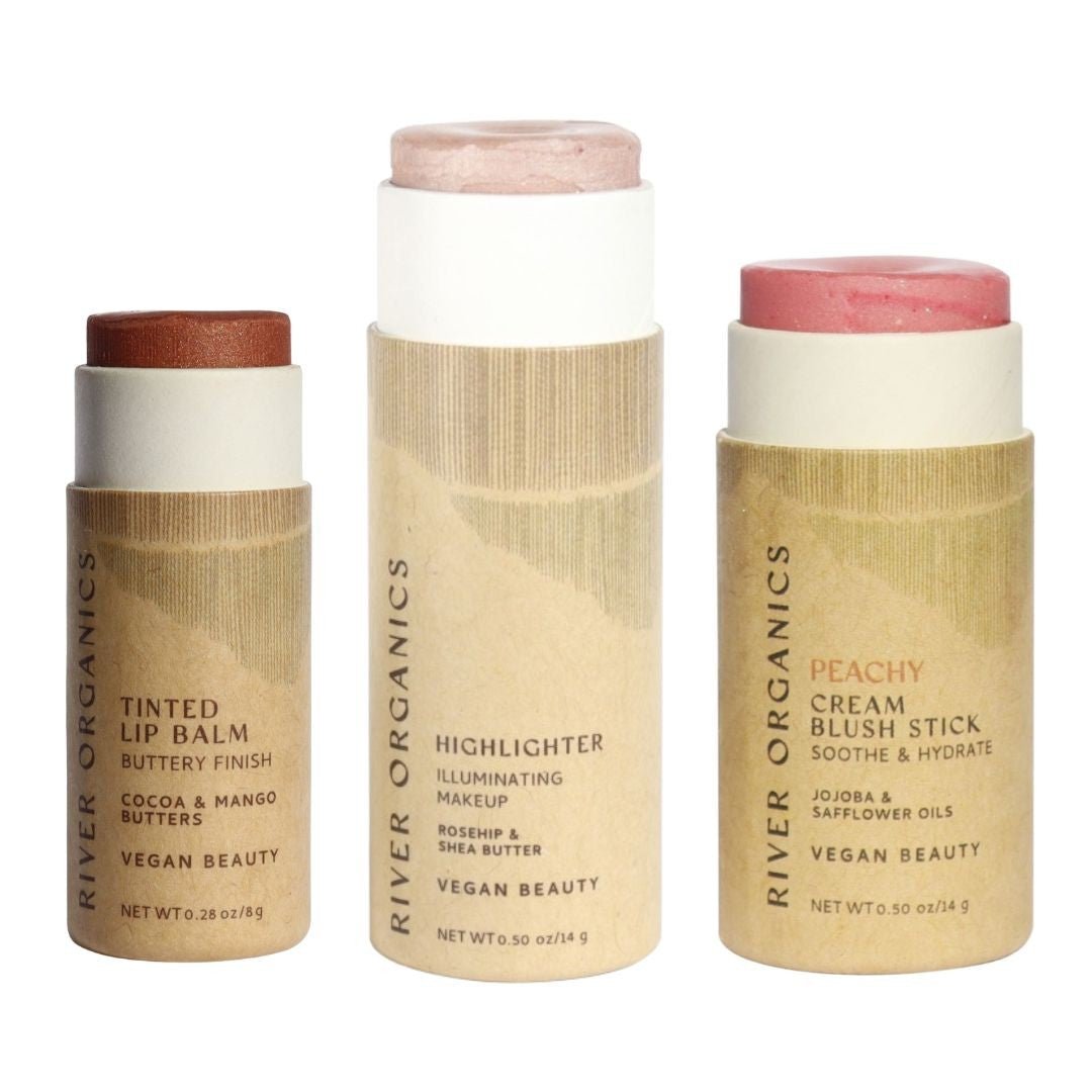Lip + Highlighter + Blush Set - River Organics 