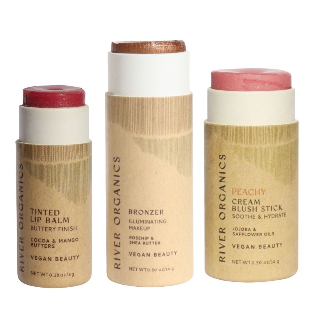 Lip + Highlighter + Blush Set - River Organics 