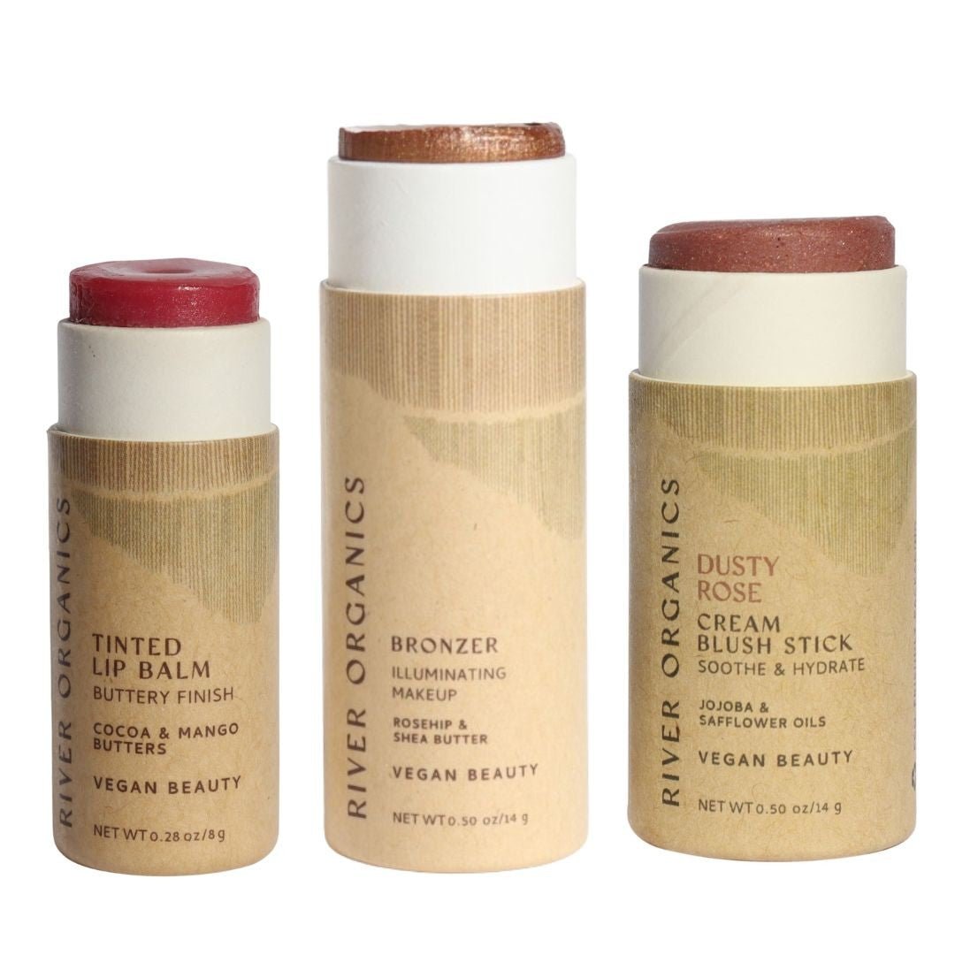 Lip + Highlighter + Blush Set - River Organics 