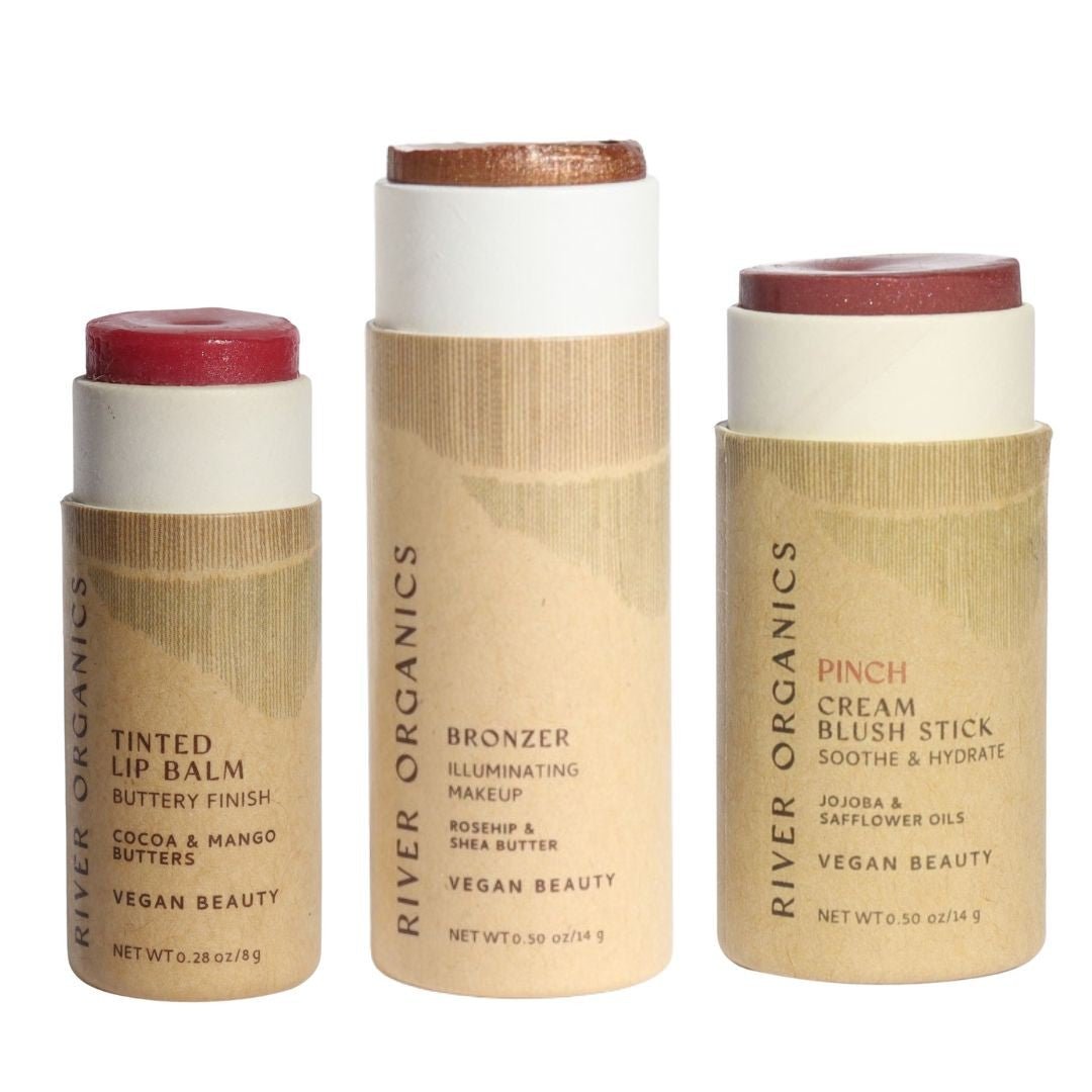 Lip + Highlighter + Blush Set - River Organics 