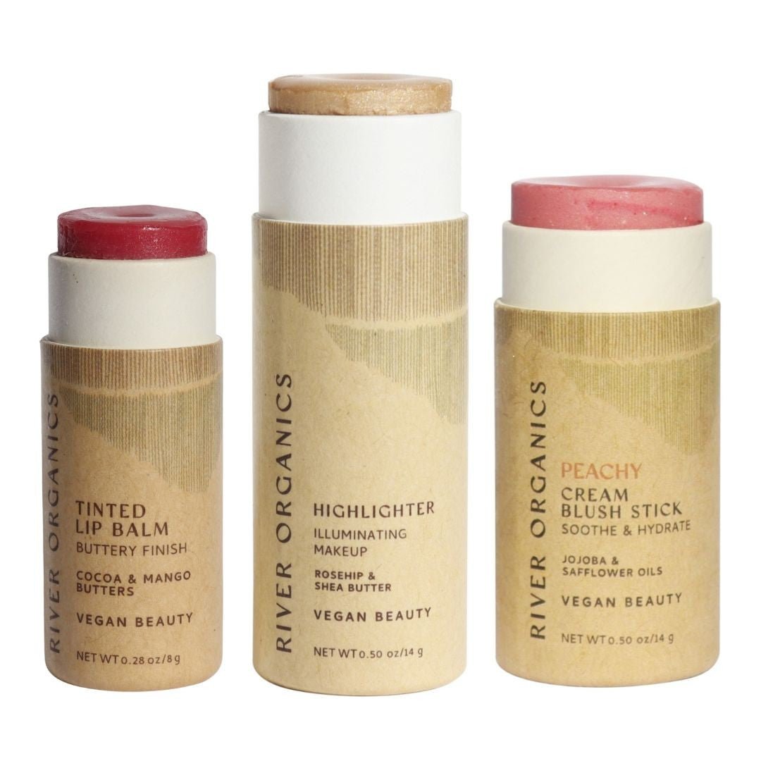 Lip + Highlighter + Blush Set - River Organics 